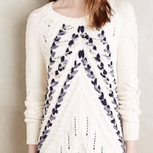 Anthropologie Knotted & Knotted Ribbon Sweater